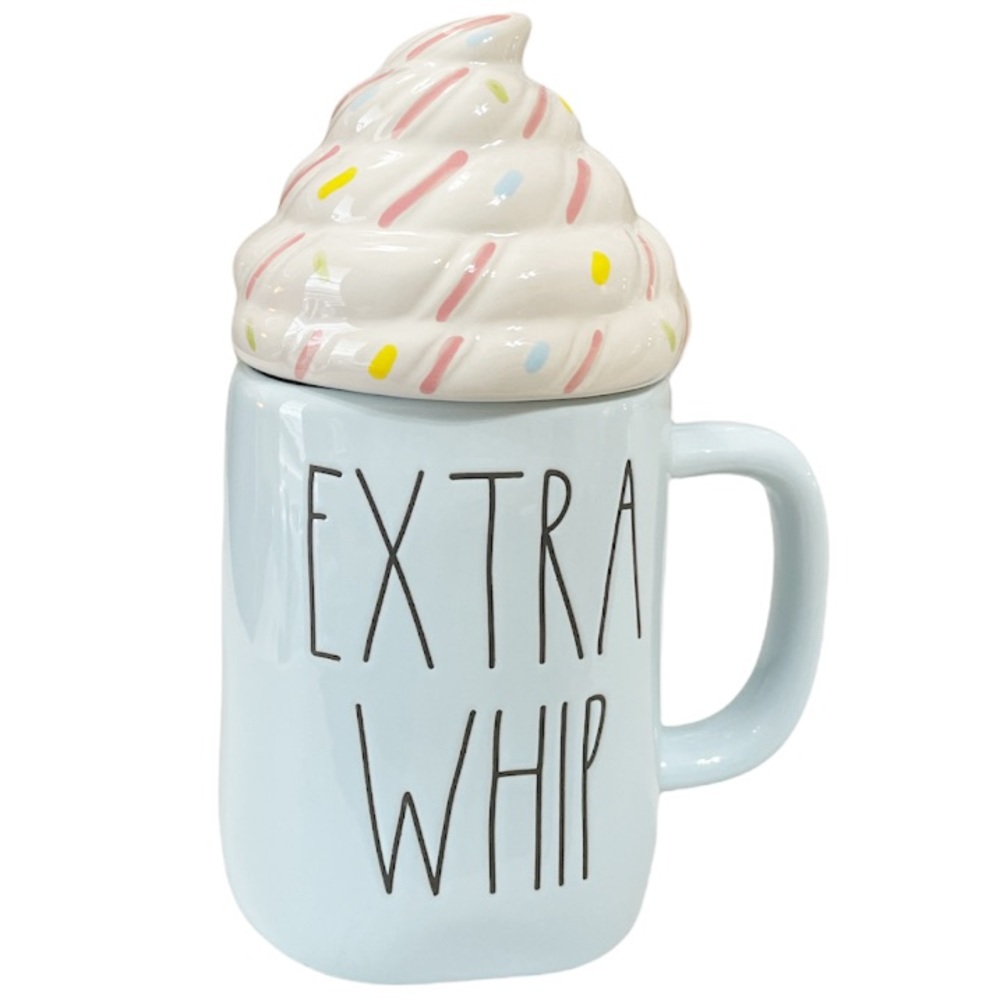 NEW Rae Dunn EXTRA WHIP Topper Mug